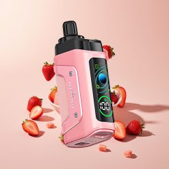 Razz Bar 45000 Puffs Mesh Coil Type-C Jordgubb Is Sverige Grossist